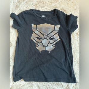 Black Panther.  Old Navy. Boys 5.  Tee shirt.  Black.